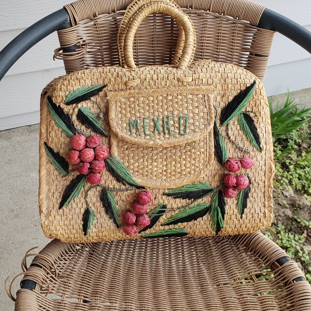 Vintage Wicker bag  bag 🇲🇽 👜